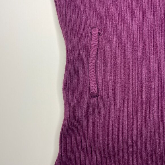 Emma & Posh Women’s Ribbed Knit Sweater Dress Size 1X Purple V-Neck Long Sleeve - Picture 9 of 12
